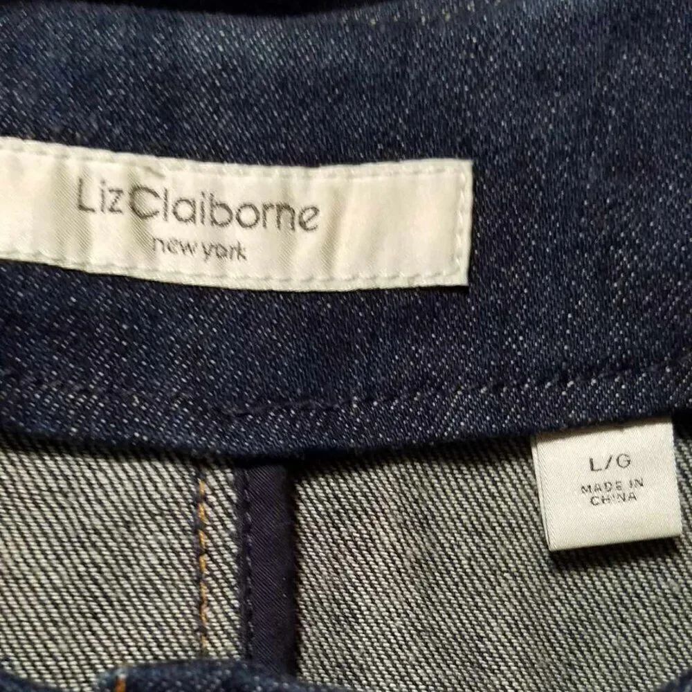 Liz Claiborne Denim Jacket Size Large - Picture 2 of 14